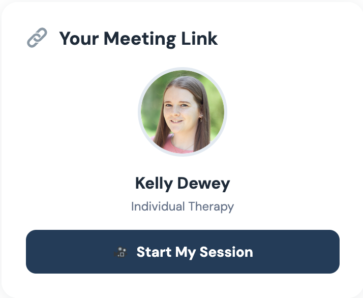 Individual therapist card showing Start My Session button